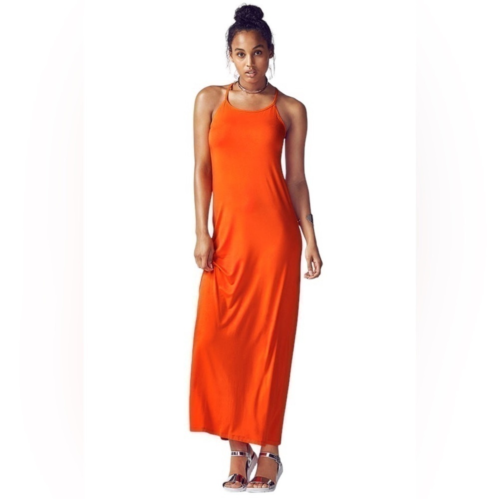 Fabletics Neema Maxi Dress Size XL Monarch Orange